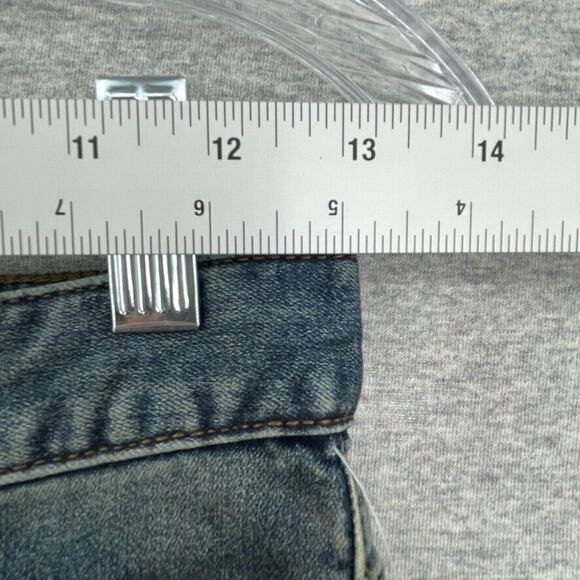 Free People Jeans Womens 24 Blue Denim Josie Distressed Skinny Low Rise NEW - Picture 9 of 12